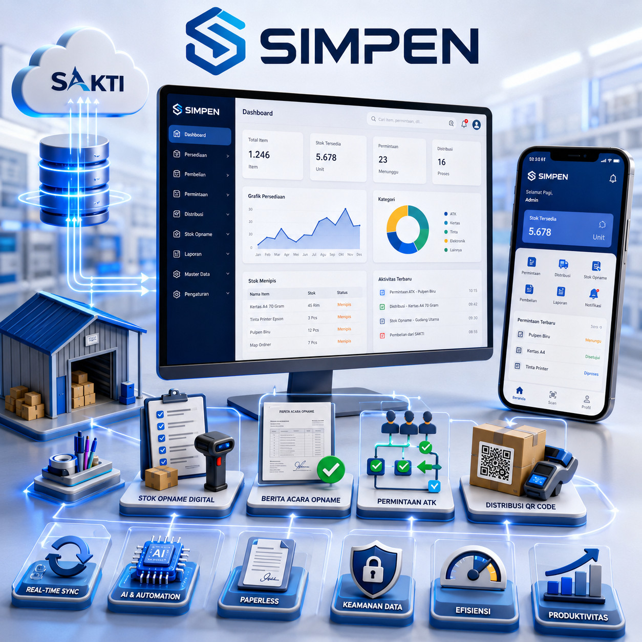 Simpen File SIMPEN — Aplikasi Persediaan ATK - QLast | Persediaan & Inventaris ATK