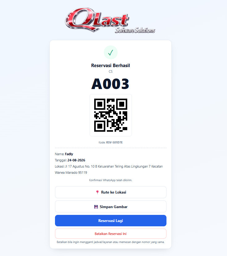 Kiosk & Reservasi Online
