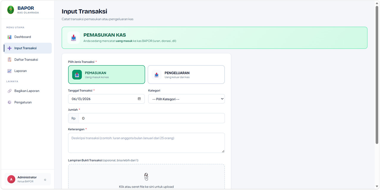 Catat Transaksi